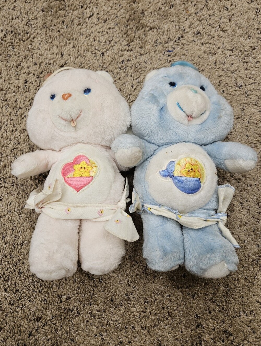 VTG Care Bears KENNER 1983 Baby Tugs Bear Blue Pink Diaper Rare Smiling Star - Picture 2 of 15